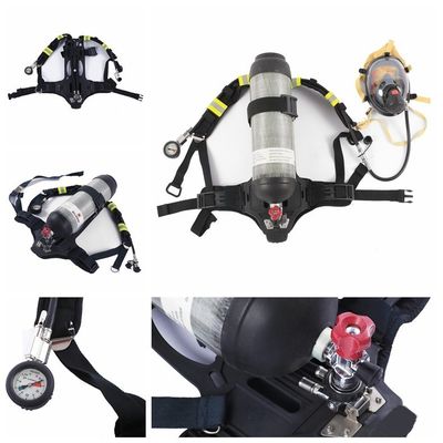 satın al Karbon lif silindirli itfaiyeci 6L pozitif basınçlı cihaz online manufacture